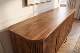 Sideboard GATSBY 160cm retro style mango wood brown gold
