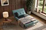 Sleeping chair SMART MULTIFUNCTION 100cm velvet petrol