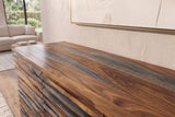 Sideboard RELIEF 160cm sheesham wood smoke finish