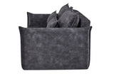 Schlafsofa APARTMENT 215cm 3-Sitzer Samt grau