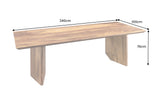 Esstisch DIAMOND 240cm Sheesham Holz Braun Stone Finish