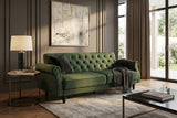 Sofa bed MAISON BELLE AFFAIRE 220cm vogue velour velvet moss green