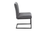 Cantilever chair BIG ASTON microfibre vintage grey