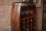 Weinregal BODEGA 100cm für 24 Flaschen Massivholz Tannenholz braun