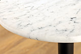 Side table WILDLIFE SNAKE 50cm gold black white marble