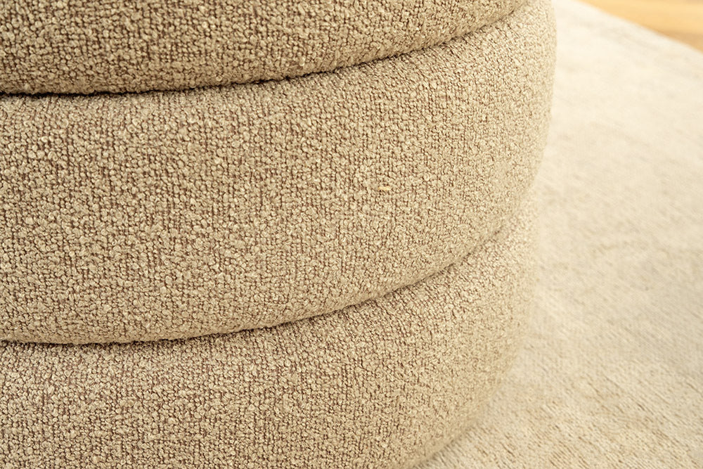 Polsterbank VOQUE 115cm Bouclé Taupe