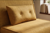 Sleeping chair SMART MULTIFUNCTION 100cm velvet mustard yellow