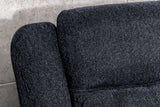Cinema armchair HOLLYWOD 5-seater textured fabric dark grey