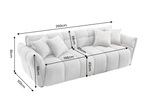Sofa CLOUD 260cm 3-seater XXL bouclé grey