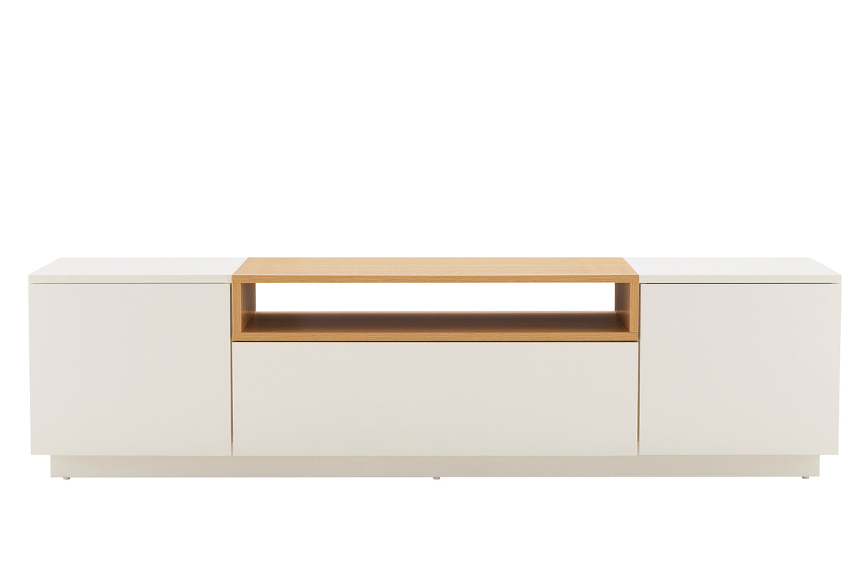 TV-Board LOFT 160cm white natural