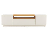 TV-Board LOFT 160cm white natural