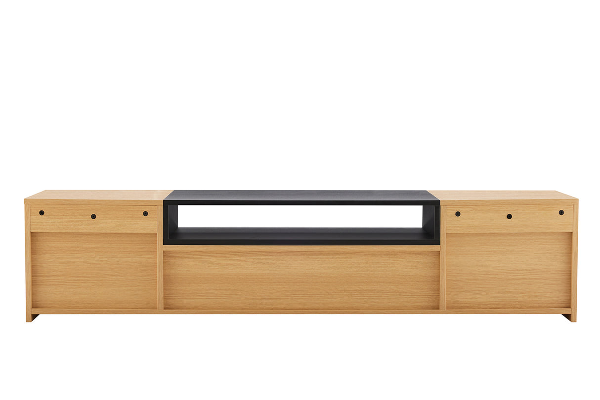 TV-Board LOFT 160cm hanging natural black