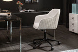 Office chair EUPHORIA 47-56cm artificial leather white