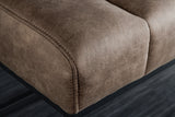 Bank PETIT BEAUTÉ 110 cm Mikrofaser grau taupe