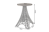Bar table PARIS LOFT 105cm Eiffel Tower design mango wood dark brown black