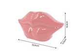 Deko DISCO LIPPEN 35cm Mosaik rot