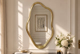 Wall mirror EMBER 100cm frame gold