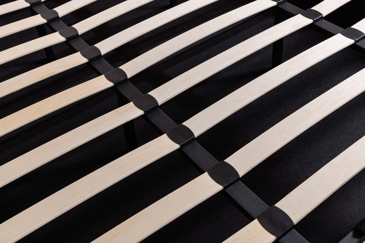 Bed PARIS 180x200cm CHESTERFIELD look velvet champagne beige w/ storage space