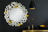 Wall mirror GINKGO LEAVES 95cm gold silver