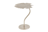 Side table GINKGO LEAF 53cm silver