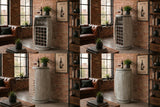 Wine shelf half BODEGA 100cm for 24 botttles massive fir wood natural