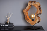 Table lamp ORGANIC ARTWORK 55cm teak wood natural