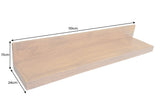 Wall shelf MAKASSAR 110cm mango wood brown honey finish