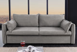 Schlafsofa APARTMENT 215cm 3-Sitzer Cord grau