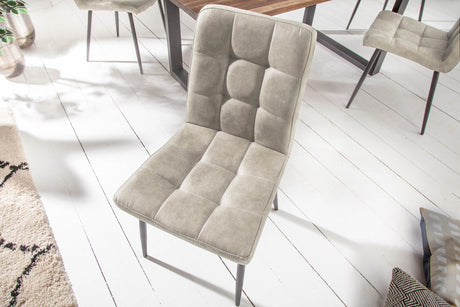 Chair MODENA microfibre light grey