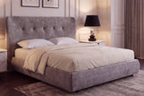 Bed FLORENZ 180x200cm velvet grey