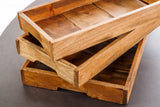 Tray HEMINGWAY set of 3 recycled wood