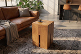 Side table CASTLE 45cm mango wood brown honey finish