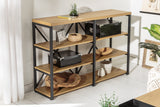 Shelf STUDIO 110cm industrial style oak look