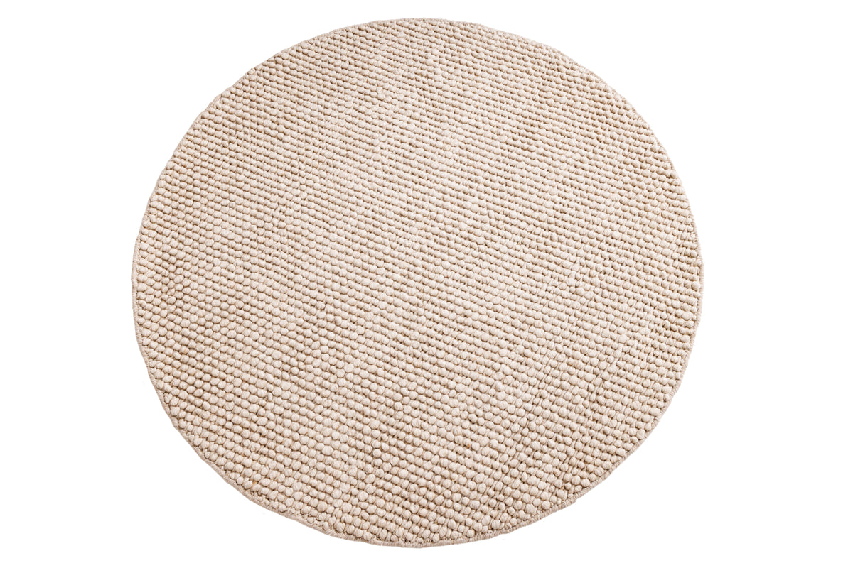 Koberec WOOL 150cm kulatý – béžový