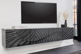 TV-Board SCORPION 200cm 3D hanging black mango wood