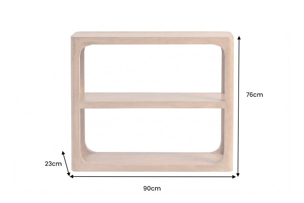 Konsole ELEMENTS 90cm Mangoholz braun