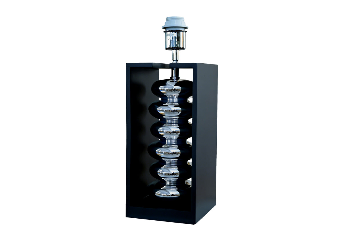 Table lamp GRACIA 55cm w/ adjustable lampshade black silver