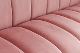 Sofa NOBLESSE 225cm 3-seater velvet dusky pink