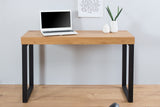 Laptop office desk OAK DESK 120cm oak black frame