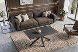 Couchtisch GALAXIE 100cm mit Sternengestell Keramik grau
