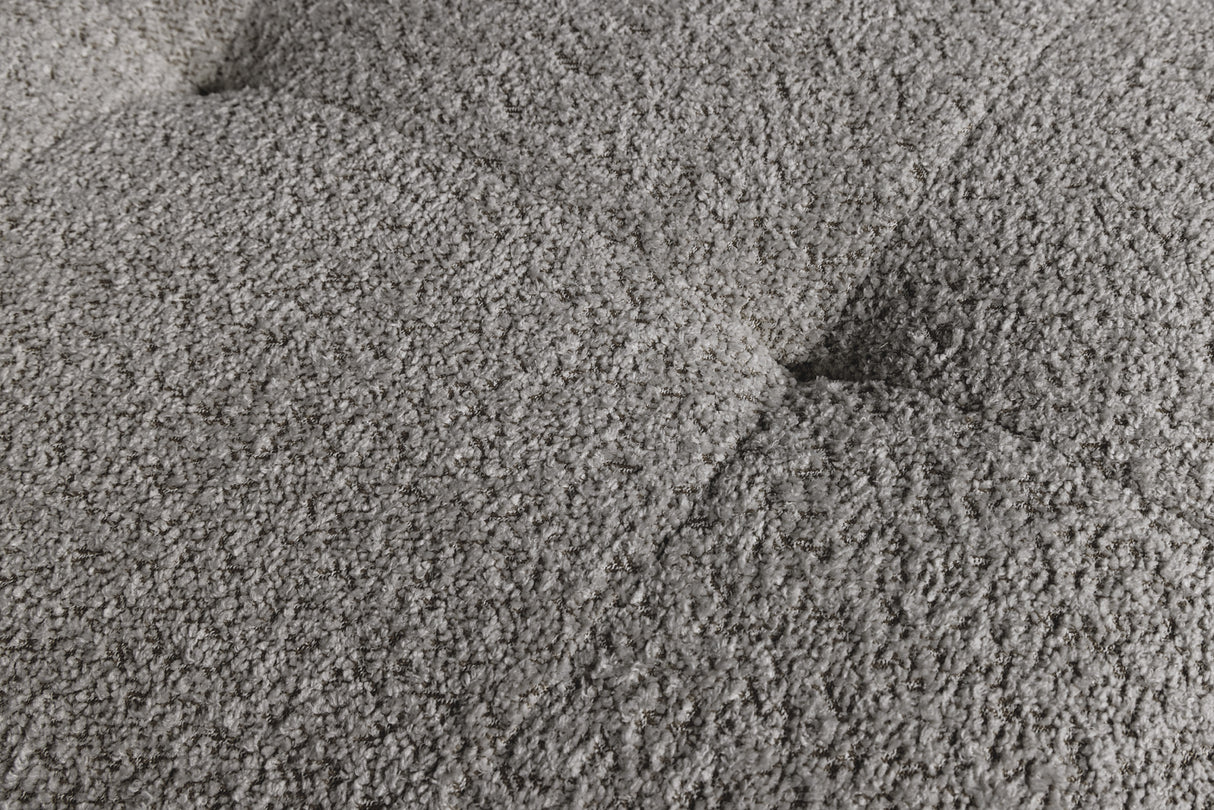 Sofa ROYAL 120cm Federkern Bouclé grau