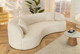 Sofa ATELIER 230cm 3-Sitzer Bouclé beige