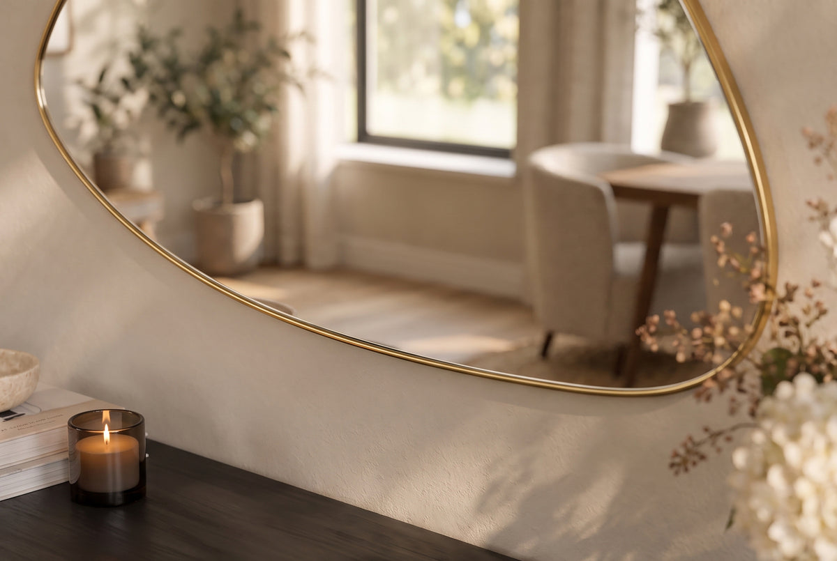 Wandspiegel NOEMI 85cm Gold 