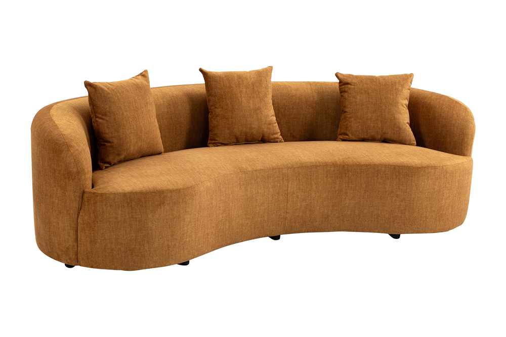 Sofa ATELIER 230 cm 3-Sitzer Senfgelb