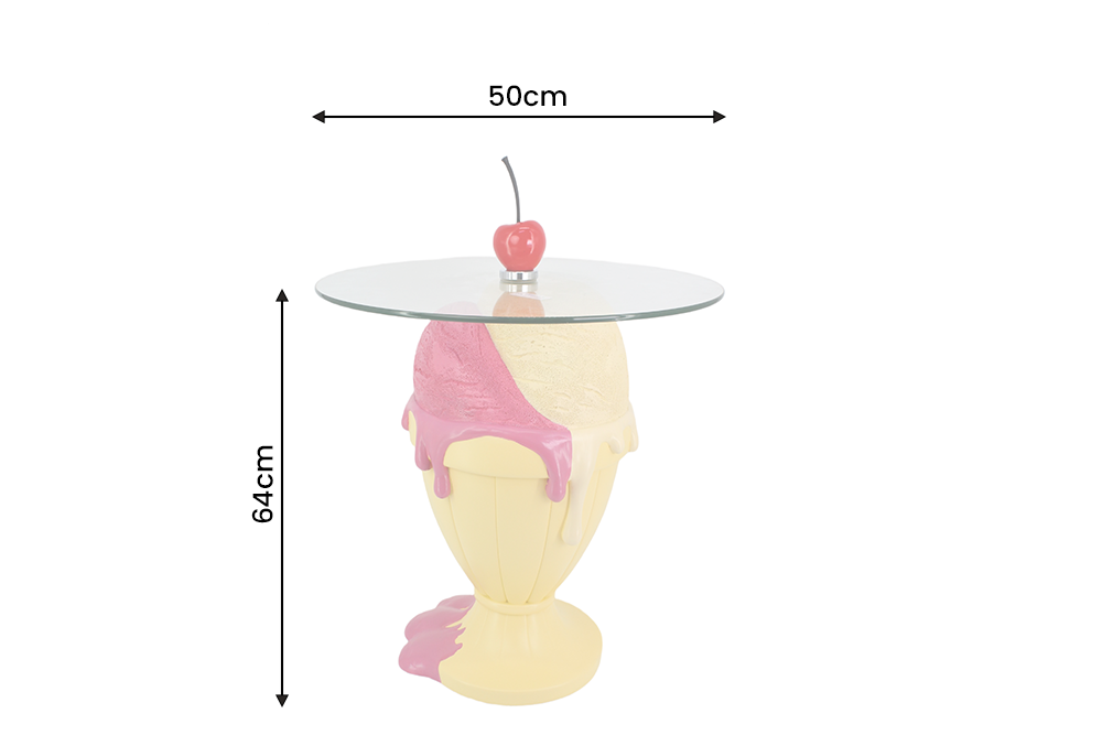 Beistelltisch SWEET SOCIETY Sundae 65 cm pastellgelb
