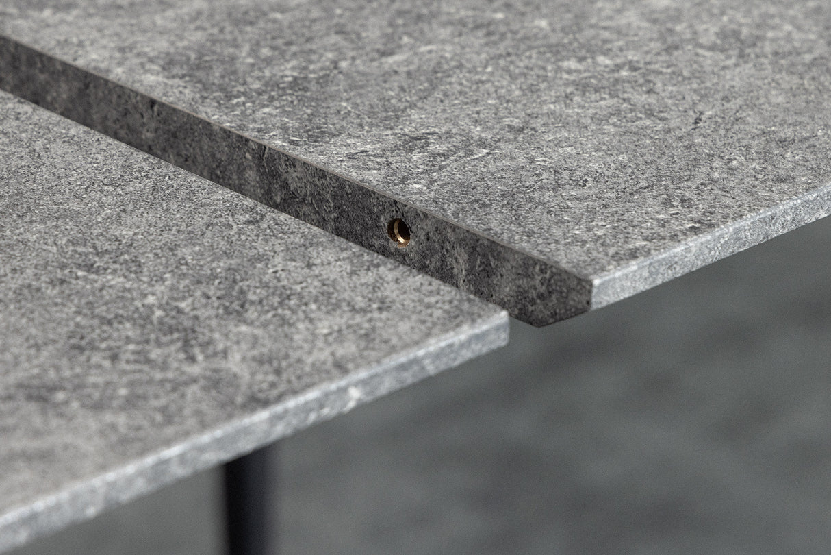 Dining table APARTMENT 120-160cm extendable grey stone look