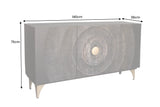 Sideboard GOLDEN SUNSET 140cm 3D mango wood black