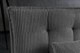Sofa bed JAZZ 195cm 3-seater cord grey