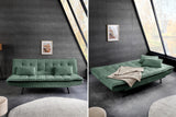 Sofa bed JAZZ 195cm 3-seater cord green