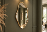 Wall mirror EMBER 100cm frame gold